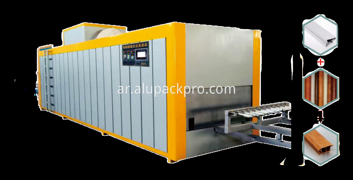 خط إنتاج التأثير الخشبي لمقاطع الألمنيوم Wood Effect Production Line For Aluminum Profiles